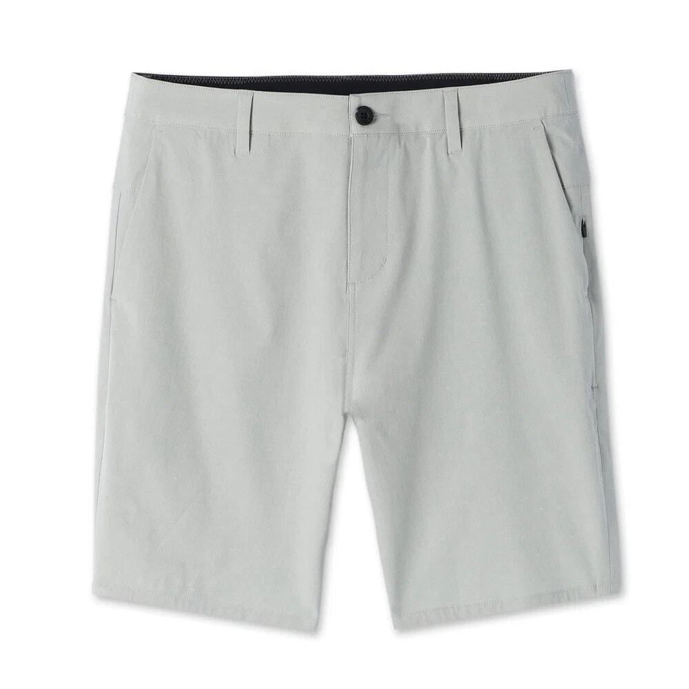 Vuori Aim Lightweight Stretch Flat Front Hiking Golf Short Sky Grey Mens Size 30 - Picture 3 of 8